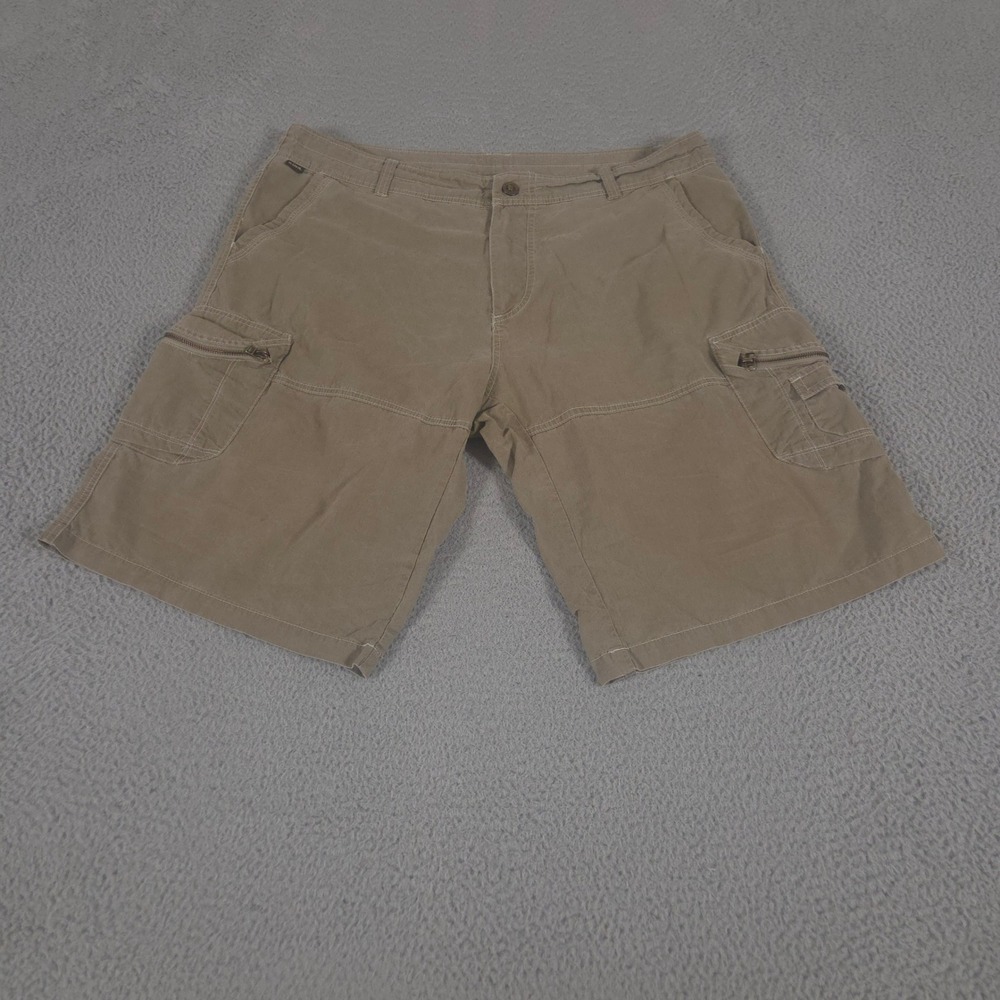 Kuhl Shorts Mens 40 Brown Vintage Patina Dye Cotton‎ Nylon Cargo Hiking Utility